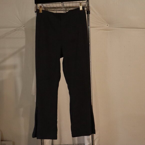 Lululemon Ribbed Softstreme Zip-Leg High-Rise Cropped Pant 25"- Charcoal- Sz 8 - Picture 7 of 8